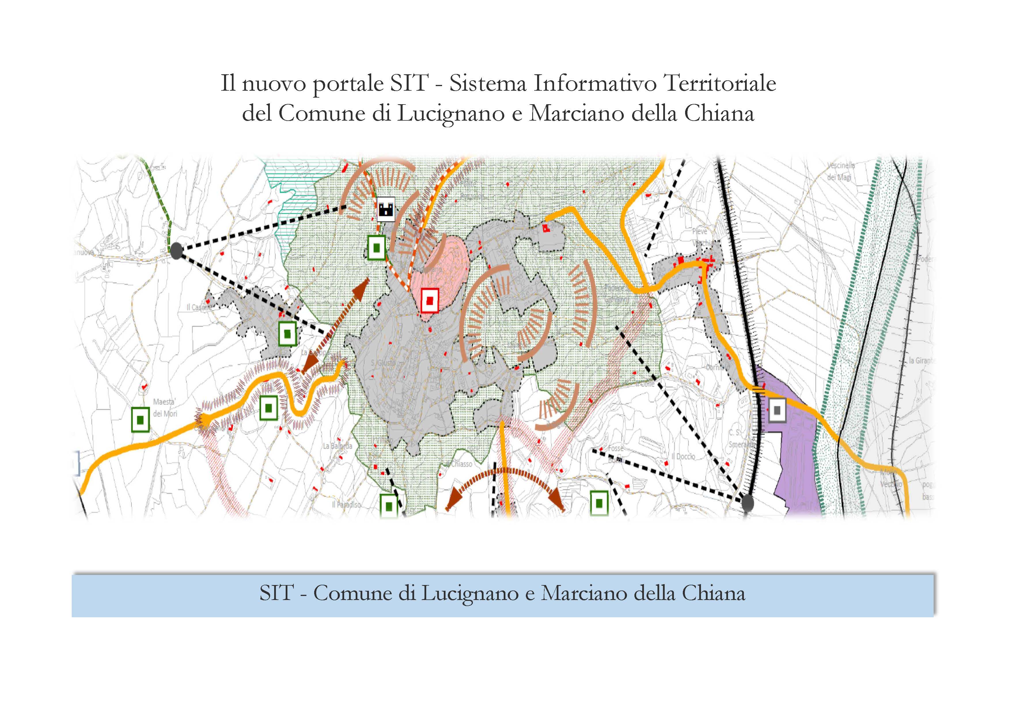 Il nuovo portale SIT - Sistema Informativo Territoriale del Comune di Lucignano e Marciano della Chiana